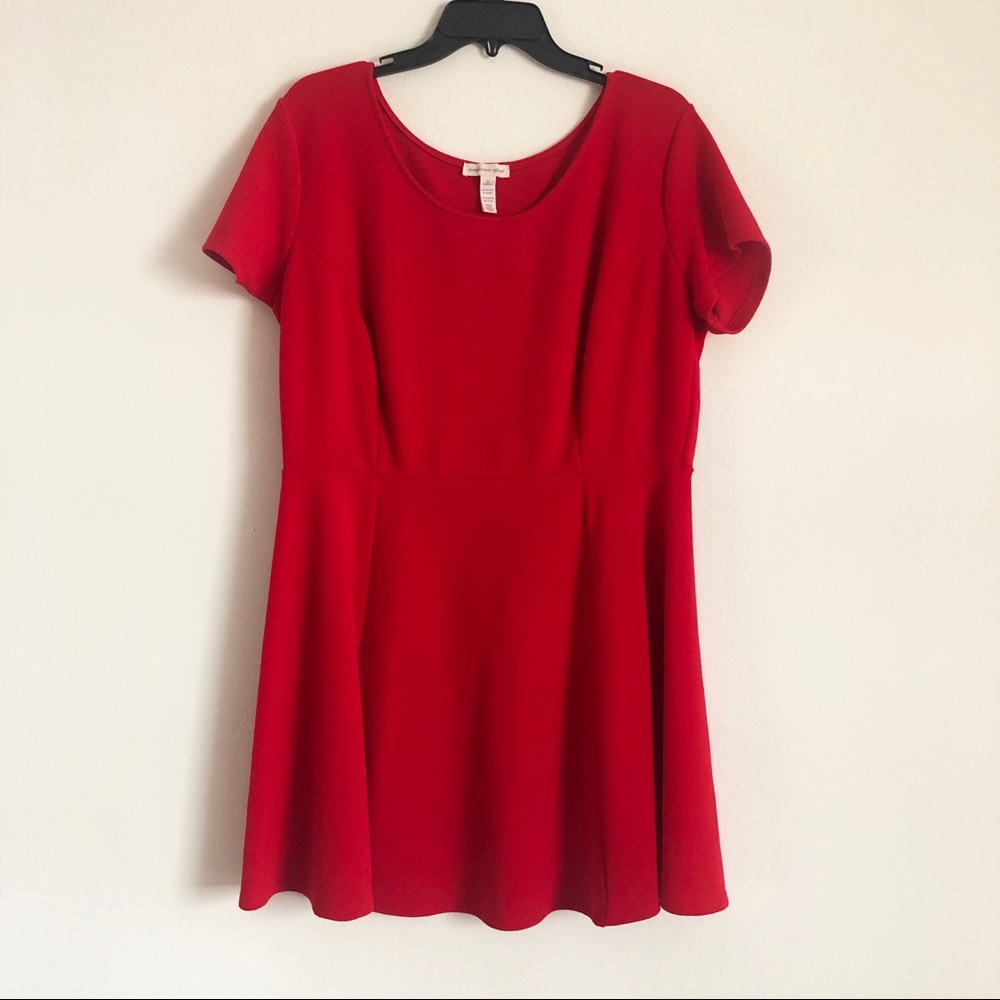 A-Line Red Plus Size Dress